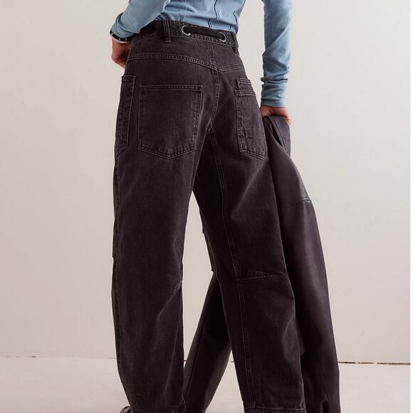 Free People Black Women's Jeans - Picture 2 of 5